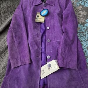 Bernardo Vibrant Purple Trench Coat